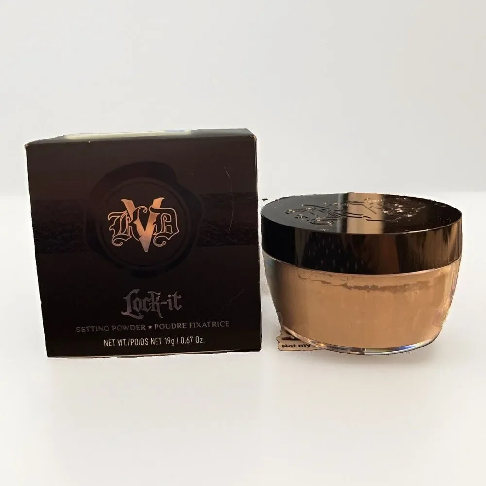 KVD Beauty Lock-It Setting Powder Translucent 19g / .67 oz NIB Sealed Full Size